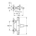 Змішувач для ванної з термостатом Grohe Grohtherm 800 (1022032430)
