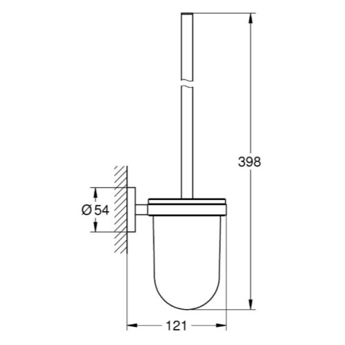 Туалетна щітка в комплекті Grohe Essentials (1024682430)