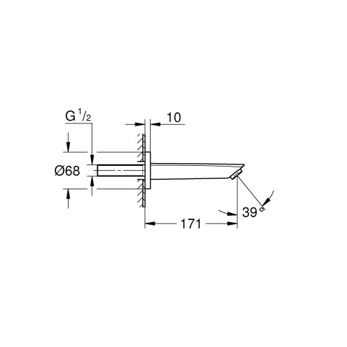 Вилив для ванни Grohe Eurosmart (134482433)