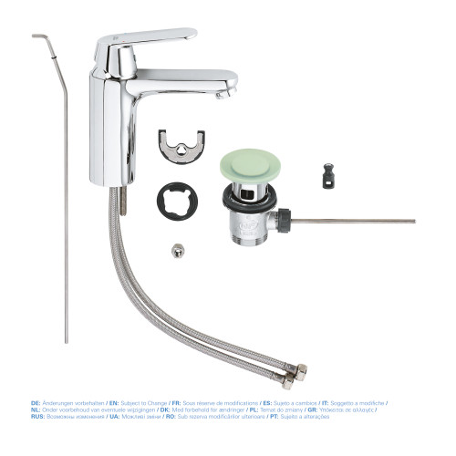 Змішувач для раковини M-розміру Grohe Eurosmart Cosmopolitan (23325000)