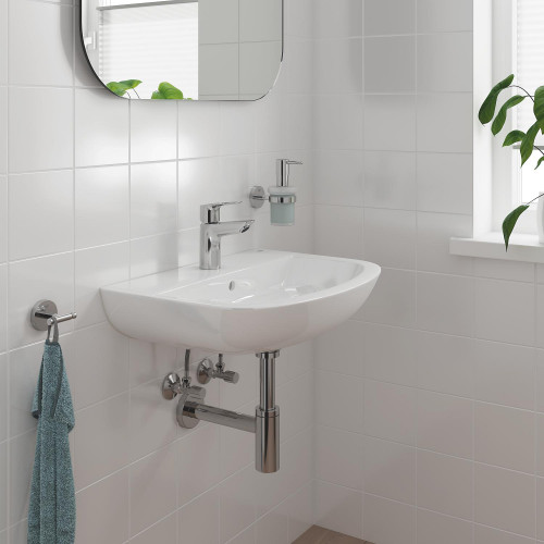 Однорычажный смеситель для раковины S-Size Grohe BauLoop New с нажимным донным клапаном (23878001)