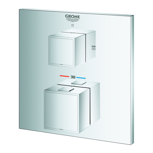Змішувач прихованого монтажу з термостатом на 2 споживача Grohe Grohtherm Cube (24154000)