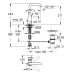 Змішувач для раковини L-розміру Grohe Essence New (24174001)
