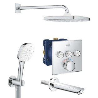 Душова система прихованого монтажу Grohe Eurocube c Tempesta Cube 250 (26415SC6)
