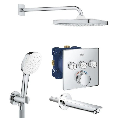 Душова система прихованого монтажу Grohe Eurocube c Tempesta Cube 250 (26415SC6)