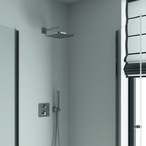 Верхній душ із настінним кронштейном Grohe Tempesta Cube (26687000)