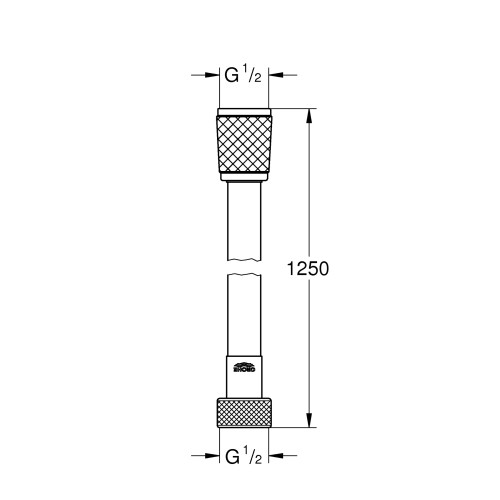 Душовий шланг 125 см Grohe Relexaflex (28150002)