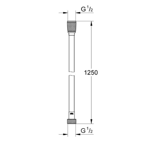 Душовий шланг 1250 мм Grohe Silverflex (28362KF1)