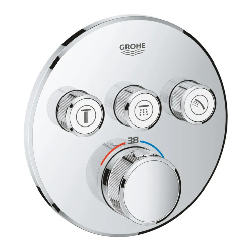 Змішувач прихованого монтажу з термостатом на 3 споживача Grohe Grohtherm SmartControl (29121000)