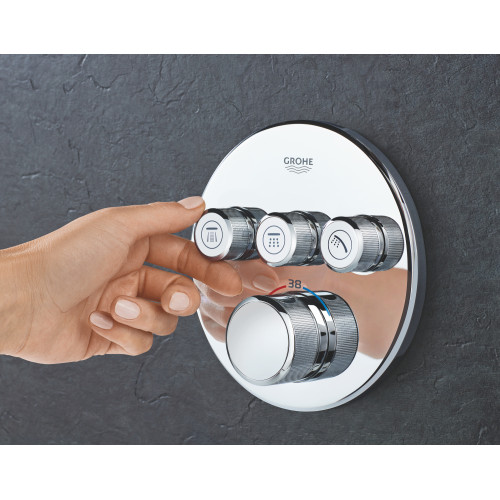 Змішувач прихованого монтажу з термостатом на 3 споживача Grohe Grohtherm SmartControl (29121000)