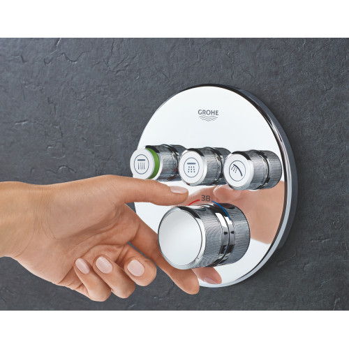 Змішувач прихованого монтажу з термостатом на 3 споживача Grohe Grohtherm SmartControl (29121000)