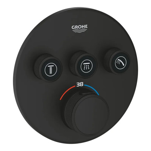 Смеситель скрытого монтажа с термостатом на 3 выхода Grohe Grohtherm SmartControl (29508KF0)