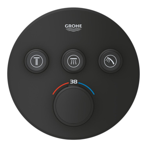 Смеситель скрытого монтажа с термостатом на 3 выхода Grohe Grohtherm SmartControl (29508KF0)