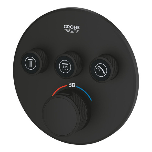 Смеситель скрытого монтажа с термостатом на 3 выхода Grohe Grohtherm SmartControl (29508KF0)