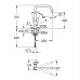 Однорычажный смеситель для мойки Grohe Eurosmart (305672430)