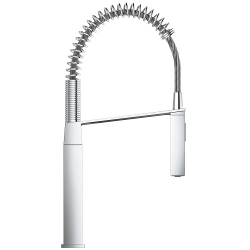 Змішувач для кухні з гнучким виливом Grohe Eurocube (31395000)