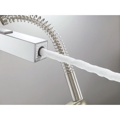 Змішувач для кухні з гнучким виливом Grohe Eurocube (31395000)