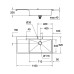 Мийка кухонна Grohe EX Sink K1000 (Подвійна крило зліва) (31582SD0)