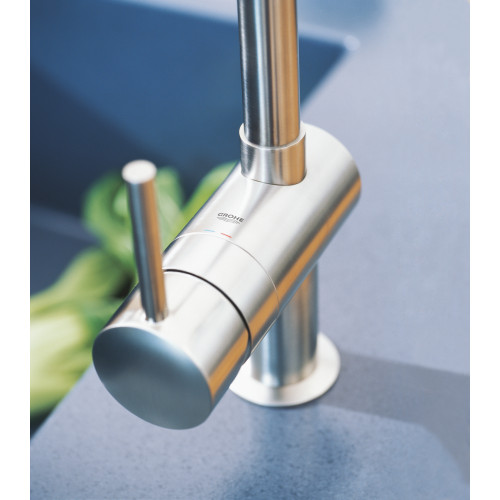 Змішувач для кухні з висувним виливом Grohe Minta (32168000)