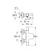 Смеситель для ванны с термостатом Grohe Grohtherm Cube (34497000)