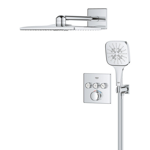 Душова система прихованого монтажу на 3 виходи з термостатом Grohe Grohtherm SmartControl (34864000)