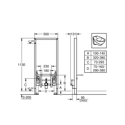 Установка для біде Grohe Rapid SL (38553001)