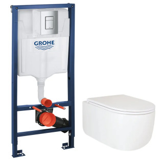 Комплект Grohe Set Унітаз TOPPER-0302-T3+ Інсталяція Grohe Rapid SL 38772001 (38772001TOPPER0302T3)