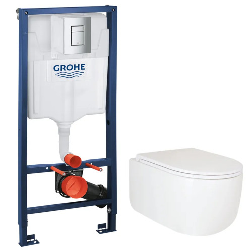 Комплект Grohe Set Унітаз TOPPER-0302-T3+ Інсталяція Grohe Rapid SL 38772001 (38772001TOPPER0302T3)