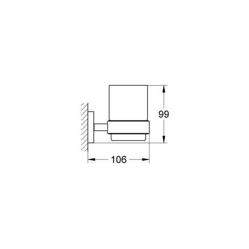 Склянка для зубних щіток Grohe Essentials New (40447001)