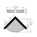 Угловая полка в ванну Grohe Bau Cosmopolitan Neutral (40663001)