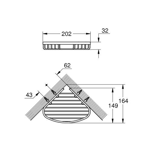 Полиця у ванну Grohe Bau Cosmopolitan Neutral (40664001)