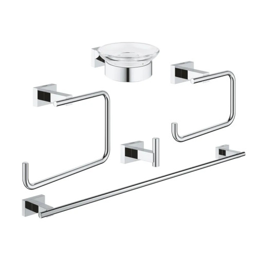 Набір аксесуарів 5 в 1 Grohe Essentials Cube New (40758001)