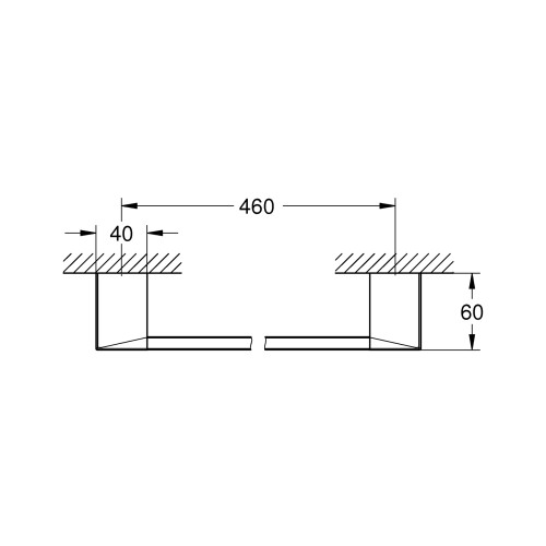 Рушникотримувач Grohe Selection Cube (40767000)