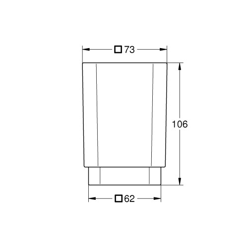 Склянка для зубних щіток Grohe Selection Cube (40783000)