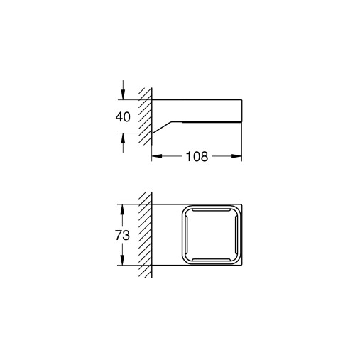 Тримач для аксесуарів Grohe Selection Cube (40865000)
