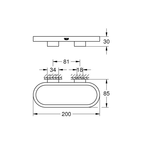 Рушникотримувач Grohe Selection (41035000)