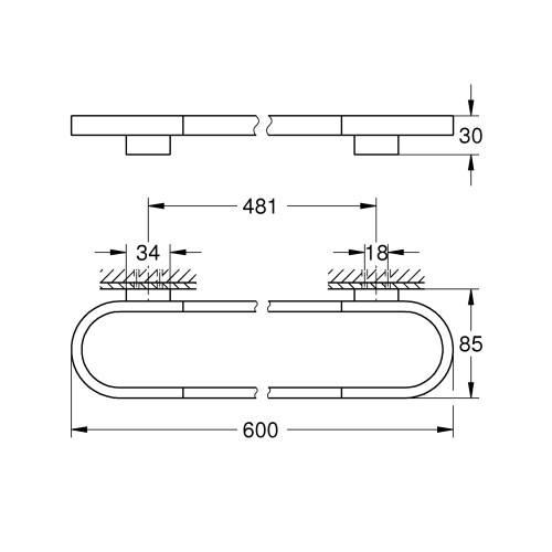 Рушникотримувач Grohe Selection (41056000)