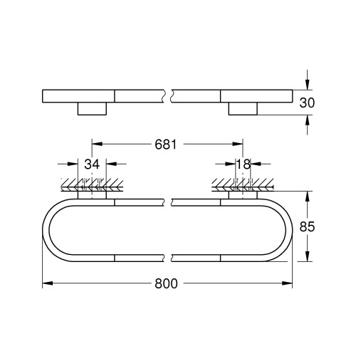 Рушникотримувач Grohe Selection (41058000)