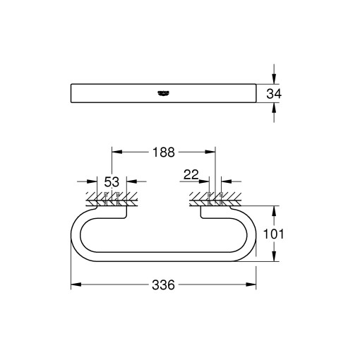 Поручень для ванни Grohe Selection (41064000)