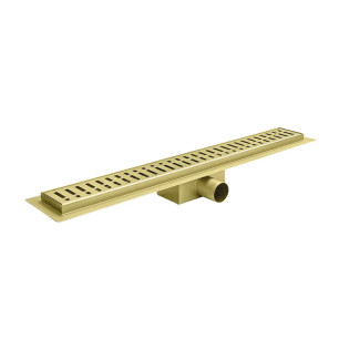 Душовий трап із нержавіючої сталі SUS304 Koer FD35-70x700-Brushed Gold (AC0718)