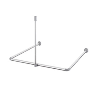 Штанга для шторки підтримуюча пряма Mixxus CRA-S-60 60cm (алюміній) (БЛІСТЕР) (AC3594)