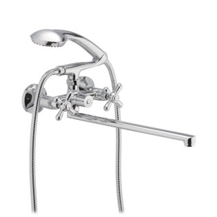 Змішувач для ванни HAIBA DOMINOX 140 EURO (Колір хром) (HB0064)