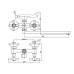 Смеситель для ванны HAIBA DOMINOX 140 EURO (Цвет хром) (HB0064)