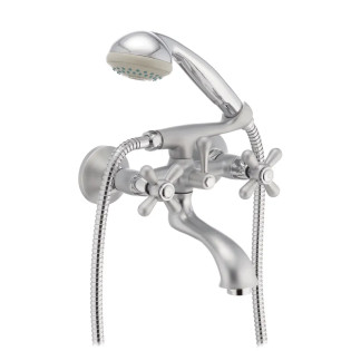 Змішувач для ванни HAIBA DOMINOX 142 SATIN (Колір сатин) (HB0066)