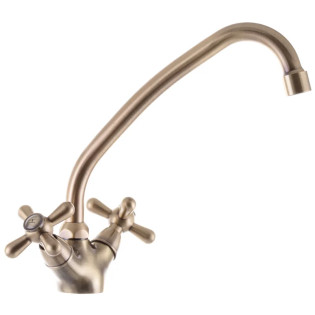 Змішувач для кухні HAIBA DOMINOX 271 BRONZE (Колір бронза) (HB0075)