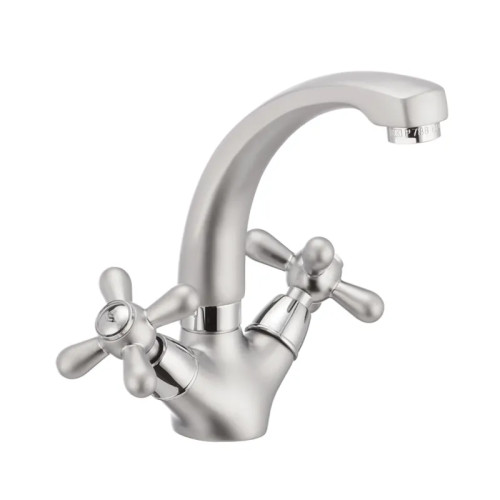 Змішувач для умивальника HAIBA DOMINOX 272 SATIN (Колір сатин) (HB0079)