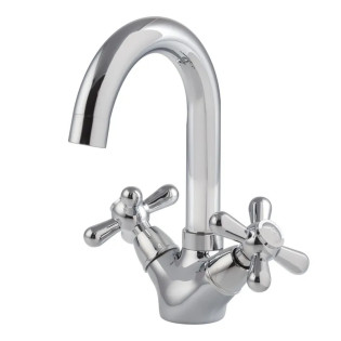 Смеситель для умывальника HAIBA DOMINOX 274 NUT (Цвет хром) (HB0088)