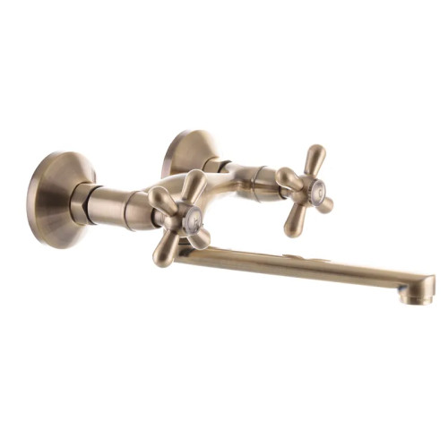 Смеситель для кухни настенный HAIBA DOMINOX 361 BRONZE (Цвет бронза) (HB0092)