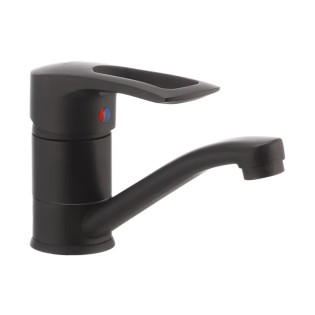 Змішувач для умивальника HAIBA HANSBERG 004-15CM BLACK (Колір чорний) (HB0185)