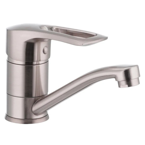 Змішувач для умивальника HAIBA HANSBERG 004-15CM SS COLOR (Колір нерж) (HB0190)